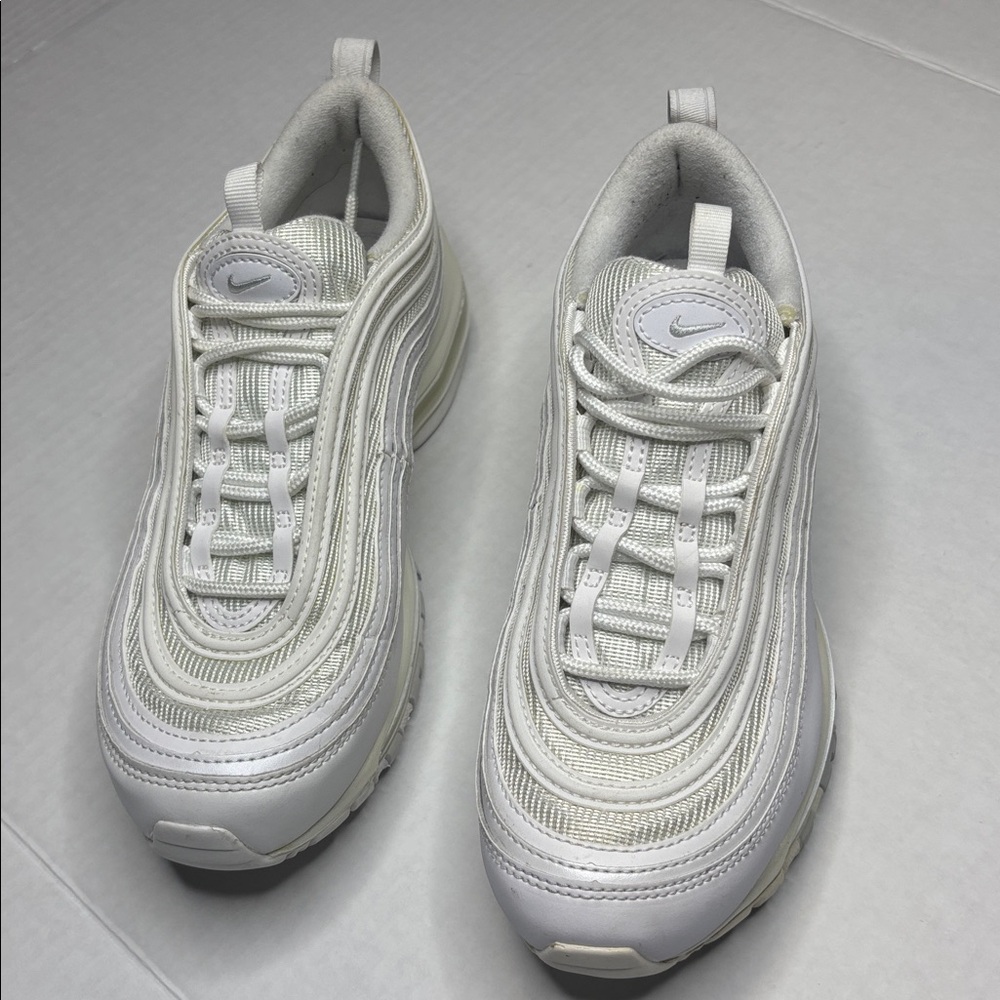 Nike Air Max 97, triple white sneakers 7.5